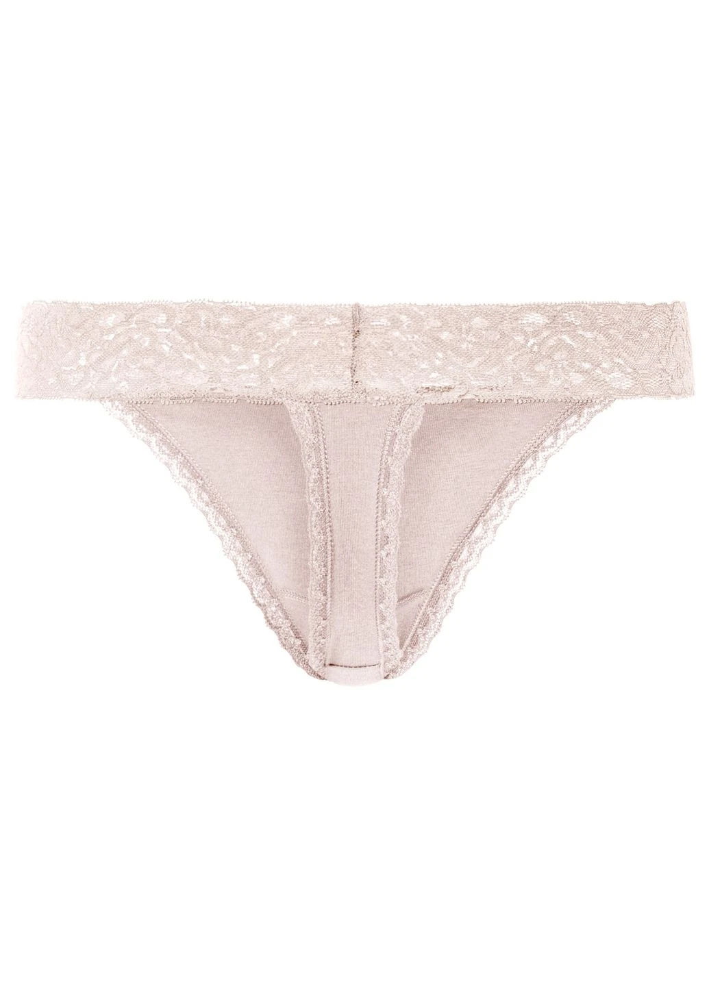 Трусики-стринги хлопковые с круживом для женщины LYCRA® 443087 Esmara С эластичным поясом (322183334)