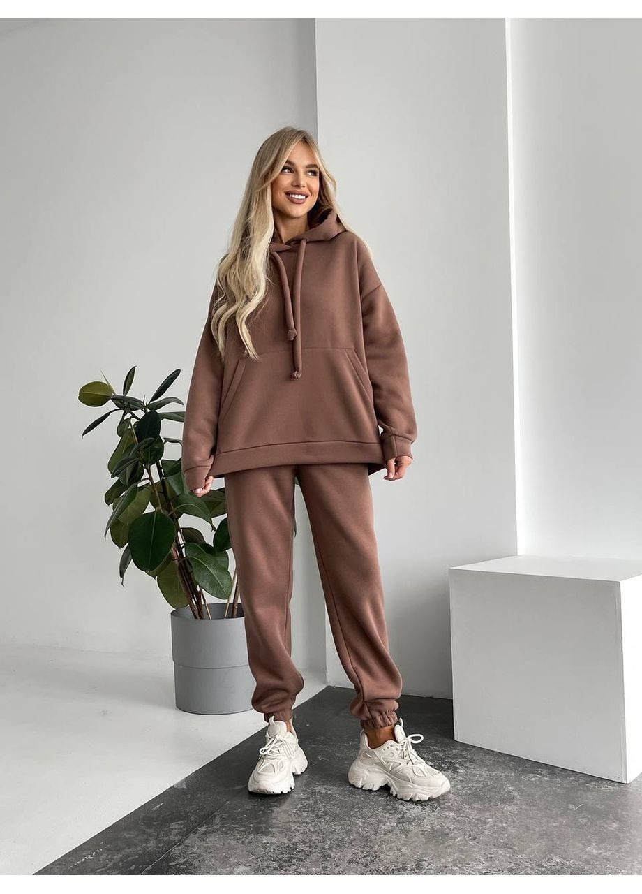 Теплий жіночий костюм з капюшоном Fashion (366669078)