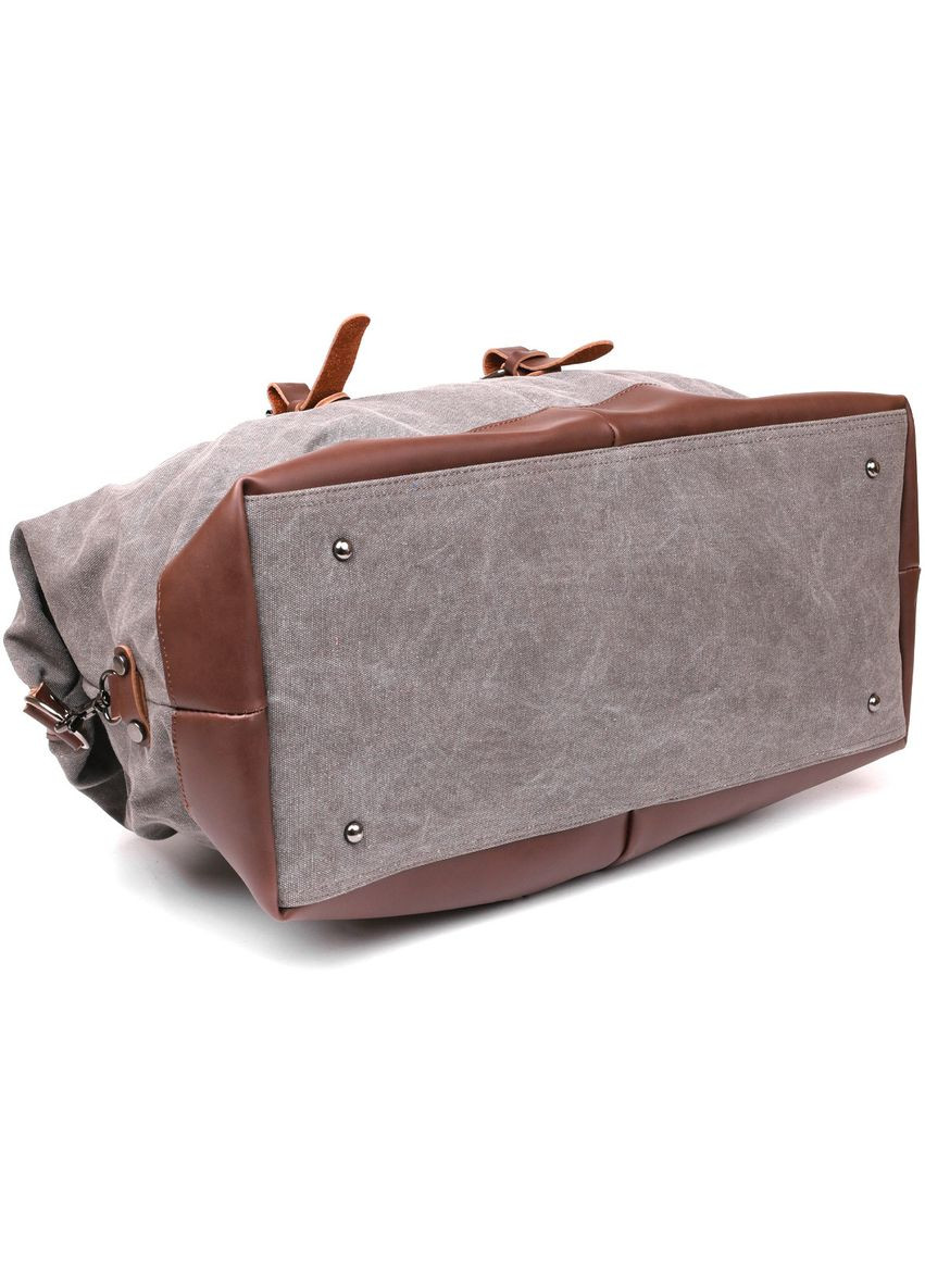 Дорожня сумка текстильна велика 20165 Сіра Vintage (297129785)