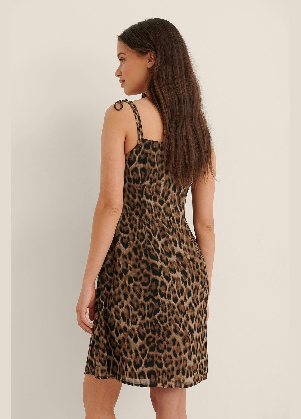 Бежева сукня літо,леопардовий, NA-KD