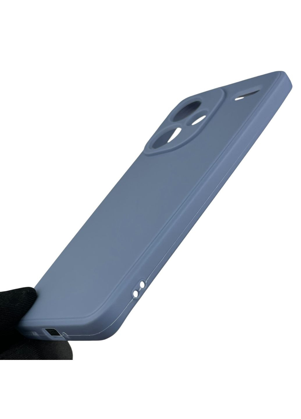 Чехол для Redmi Note 13 Pro Plus с квадратными гранями на сяоми редми нот 13 про плюс голубой Xiaomi (366019296)