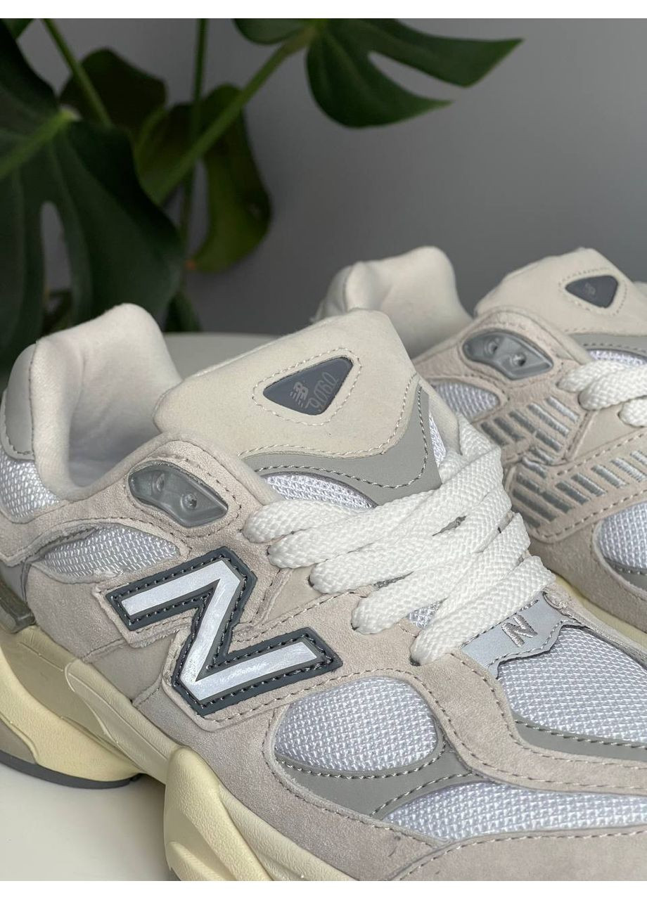 Серые демисезонные кроссовки мужские и женские new balance 9060 sea salt | нью беланс 9060 серые No Brand