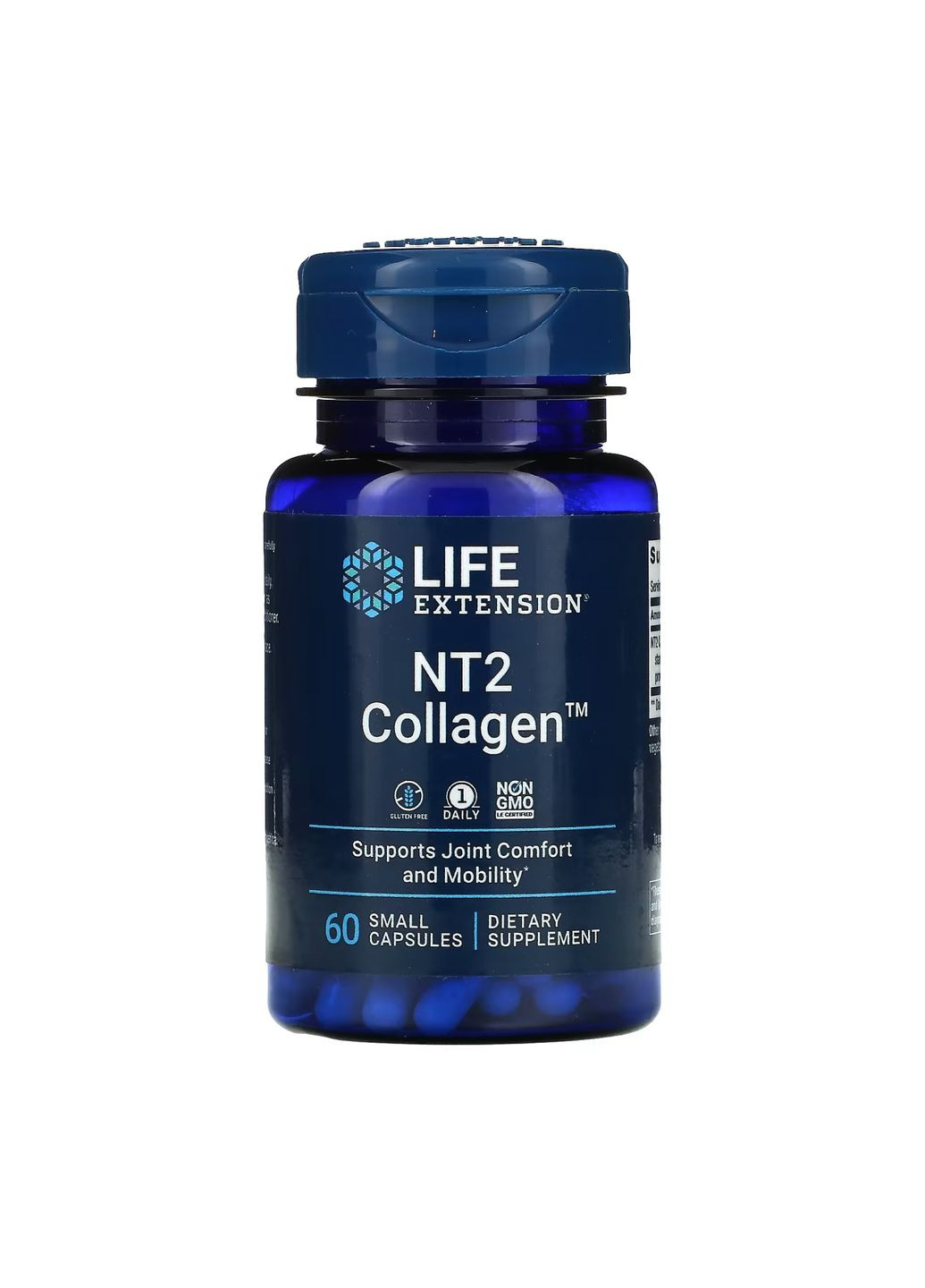 Коллаген для суставов NT2 Collagen 40 мг 60 капсул без глютена Life Extension (367956627)