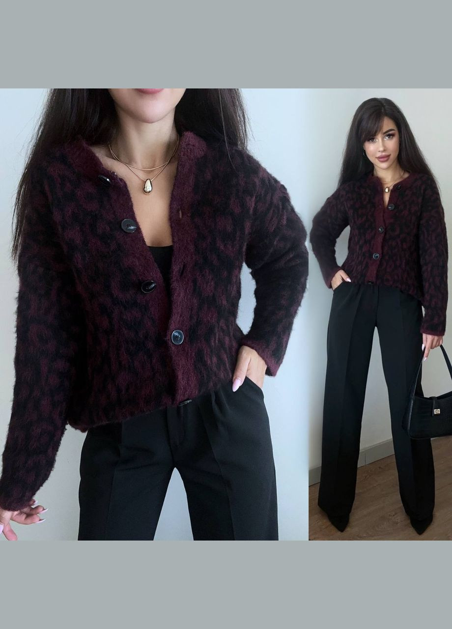 Темно-бордовый демисезонный кардиган Vakko