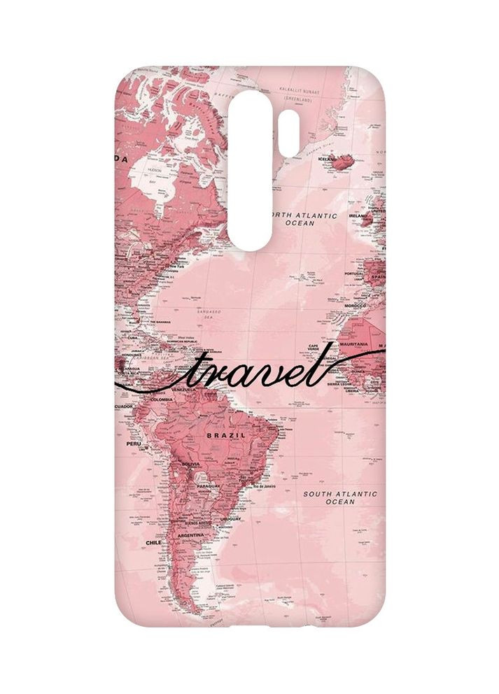 Чехол с черными боками на Xiaomi Redmi Note 8 Pro:: Карта (принт 319) Creative (360692177)