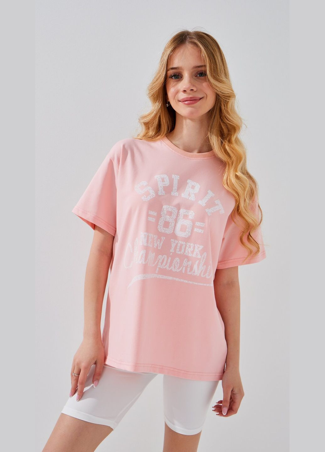 Рожева літня футболка з принтом для дiвчинки p-gb02328 152 см shop (2000999213694) LAWA