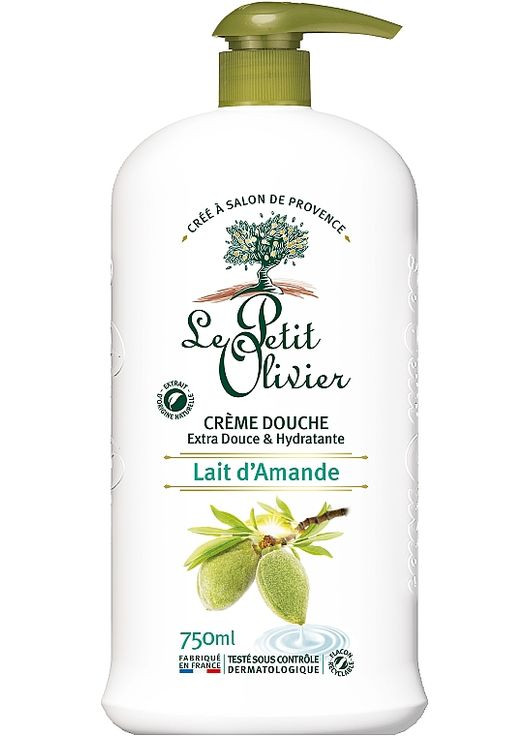 Крем для душу "Мигдаль-молоко" Extra Gentle Shower Creams 750ml (345655-78716) Le Petit Olivier (368644095)