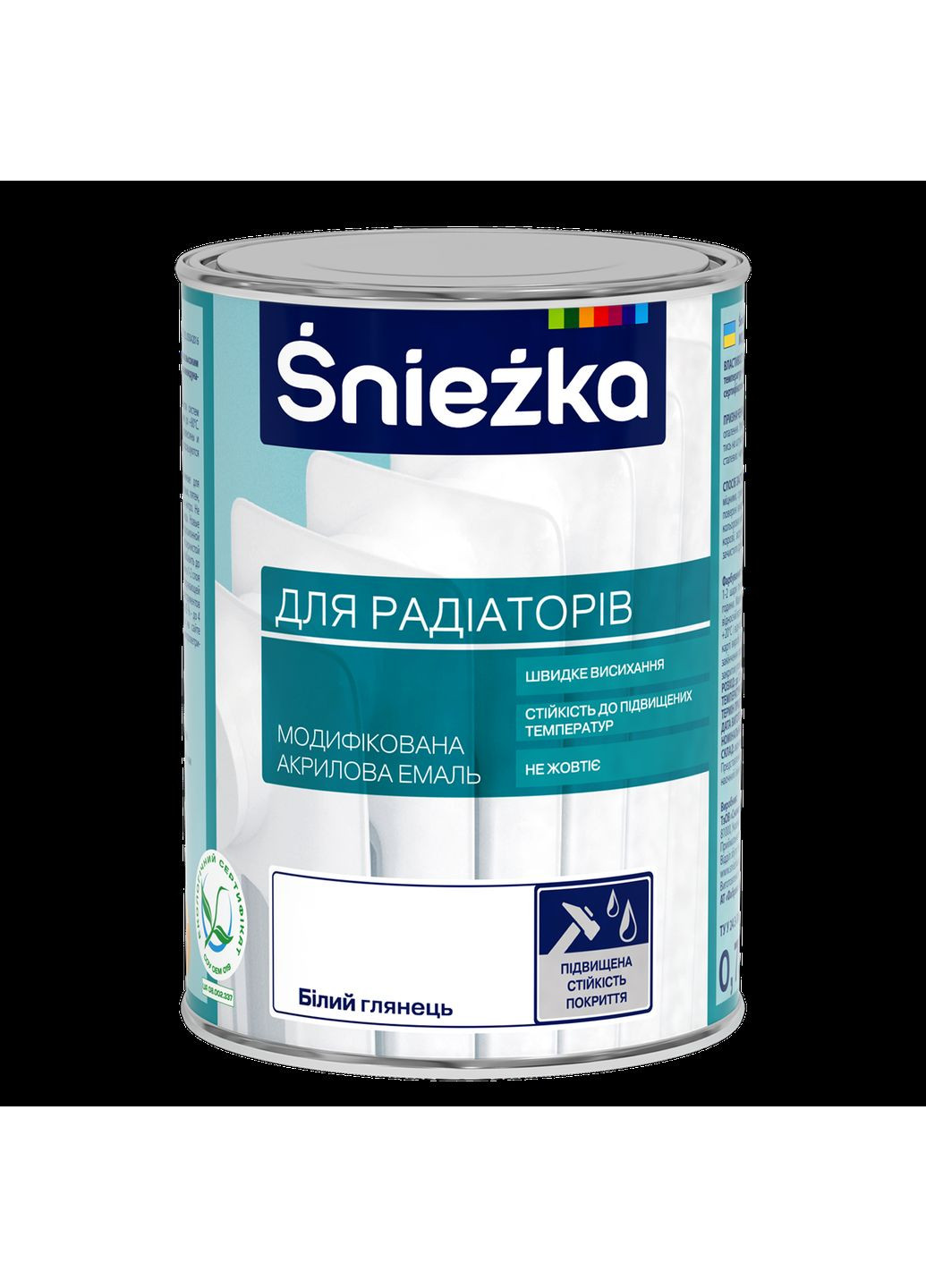 Супер эмаль акриловая для радиаторов 0,75л. Sniezka 032051 (360971354)