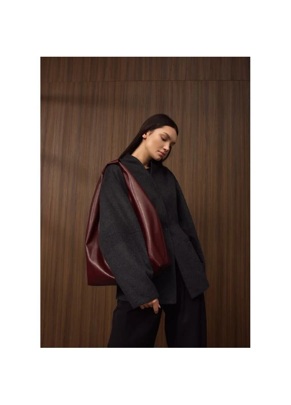 Женская сумка HOBO L бургунди Sambag 53300013 (400734797)