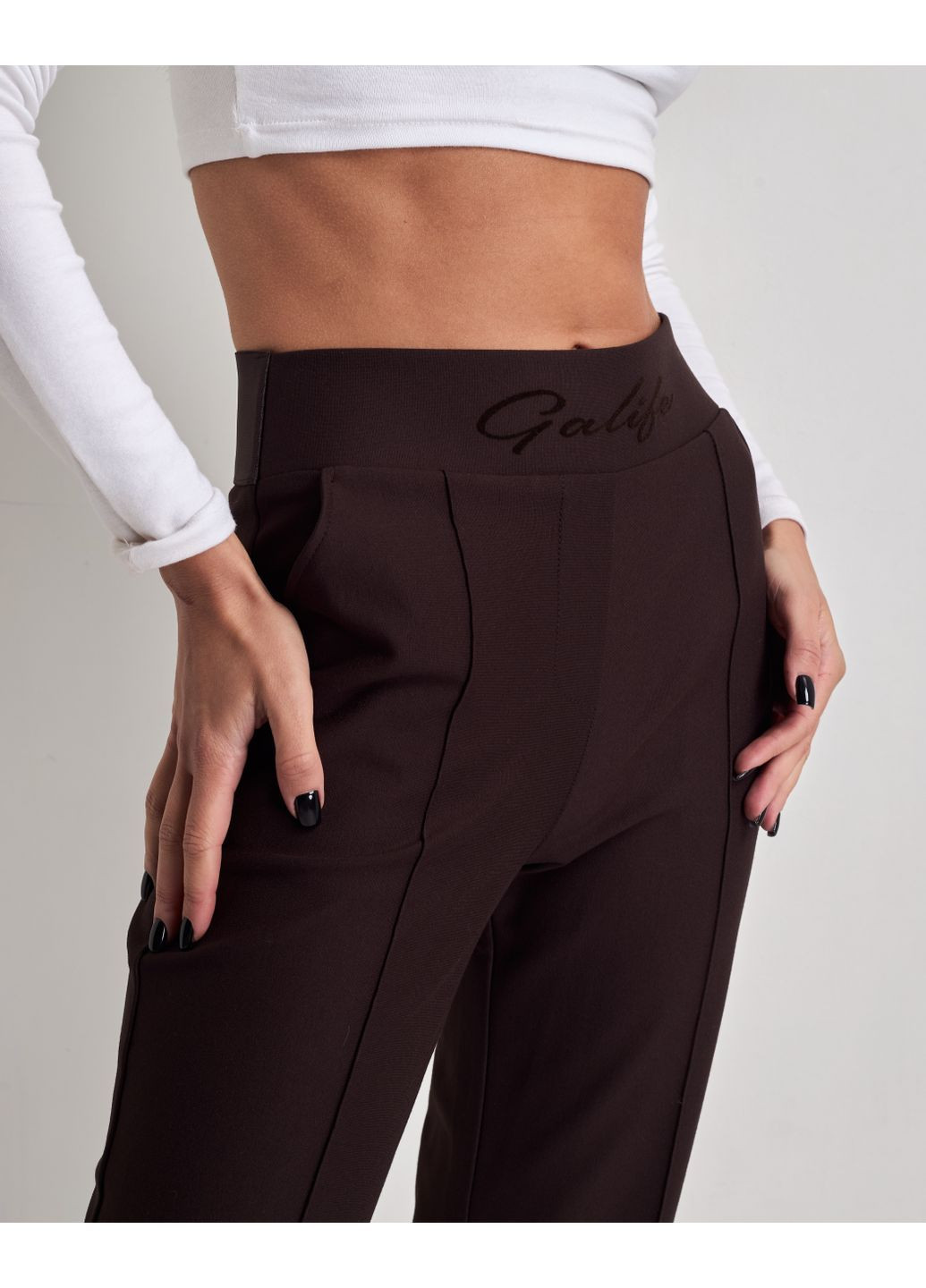 Штани жіночі коричневі Galife (371681422)