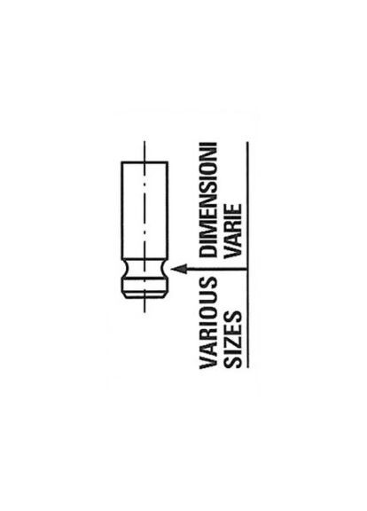 Клапан двигуна EX HYUNDAI 2.7 V6 24V G6B4 27.5X6X97.3 R6410/RNT-ua Freccia (366162914)