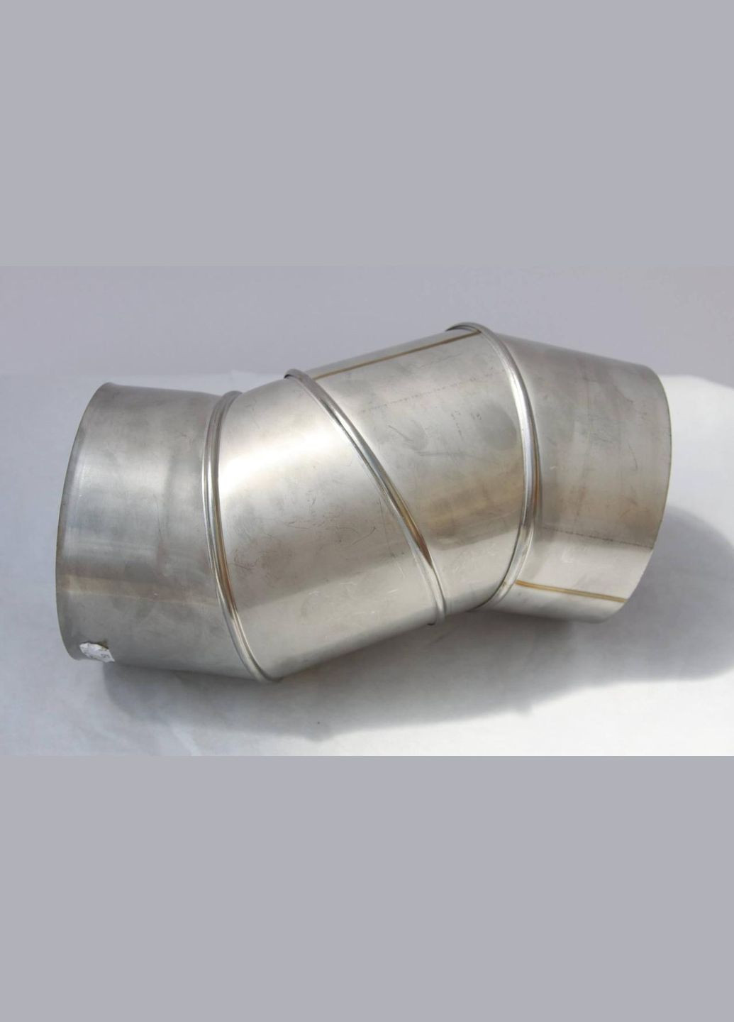 Коліно для димоходу діаметр 120мм 90гр 0,5мм з нержавіючої сталі AISI 304 Комінвент (317295807)