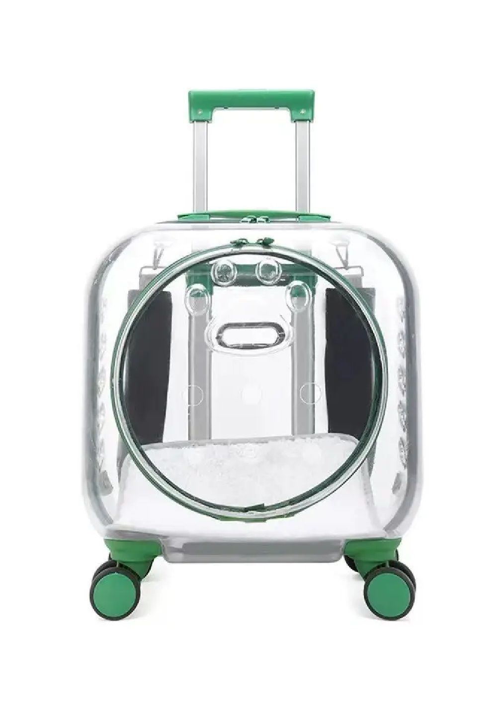 Візок з телескопічною ручкою на колесах 4 штуки для тварин котів собак вагою до 6 кг 40х40х22 см (481206-Prob) Зелениа Unbranded (356671728)