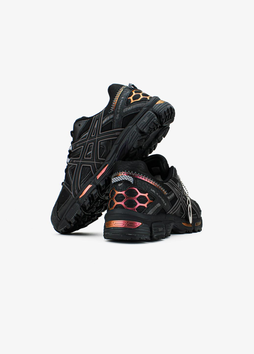 Чорні Осінні кросівки чоловічі і жіночі asics gel-kahana 8 gore-tex black rose gold | асікс гель-кахана 8 чорні No Brand