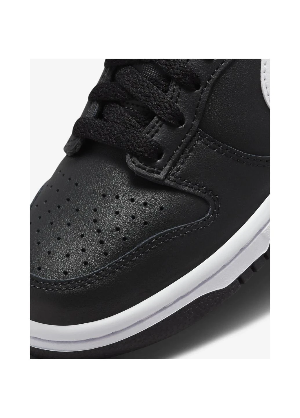 Чорні кросівки підліткові (gs) чорно-білі fd1232-001 Nike DUNK LOW