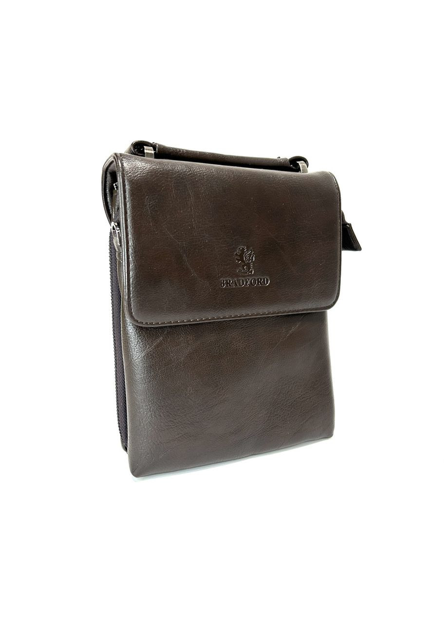 Чоловіча сумка з еко-шкіри Bradford 18774-2 чорна 25 х 20 х 5 No Brand (371682291)