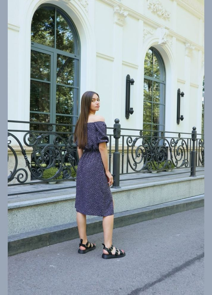 Чорна жіноча сукня - flora, чорний Reload