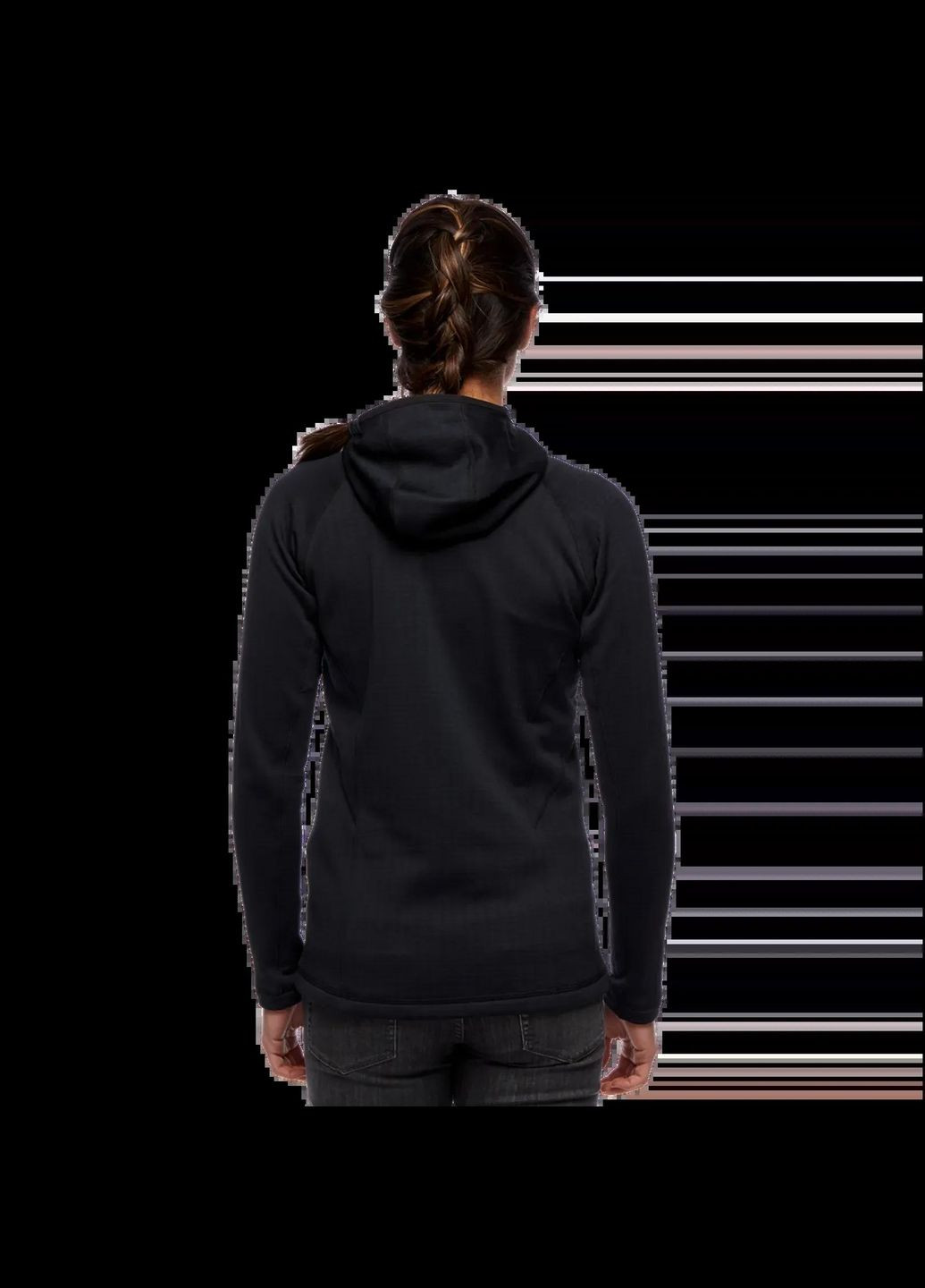 Женская флисовая кофта с рукавом реглан Factor Hoody, - Black Black Diamond (334670892)