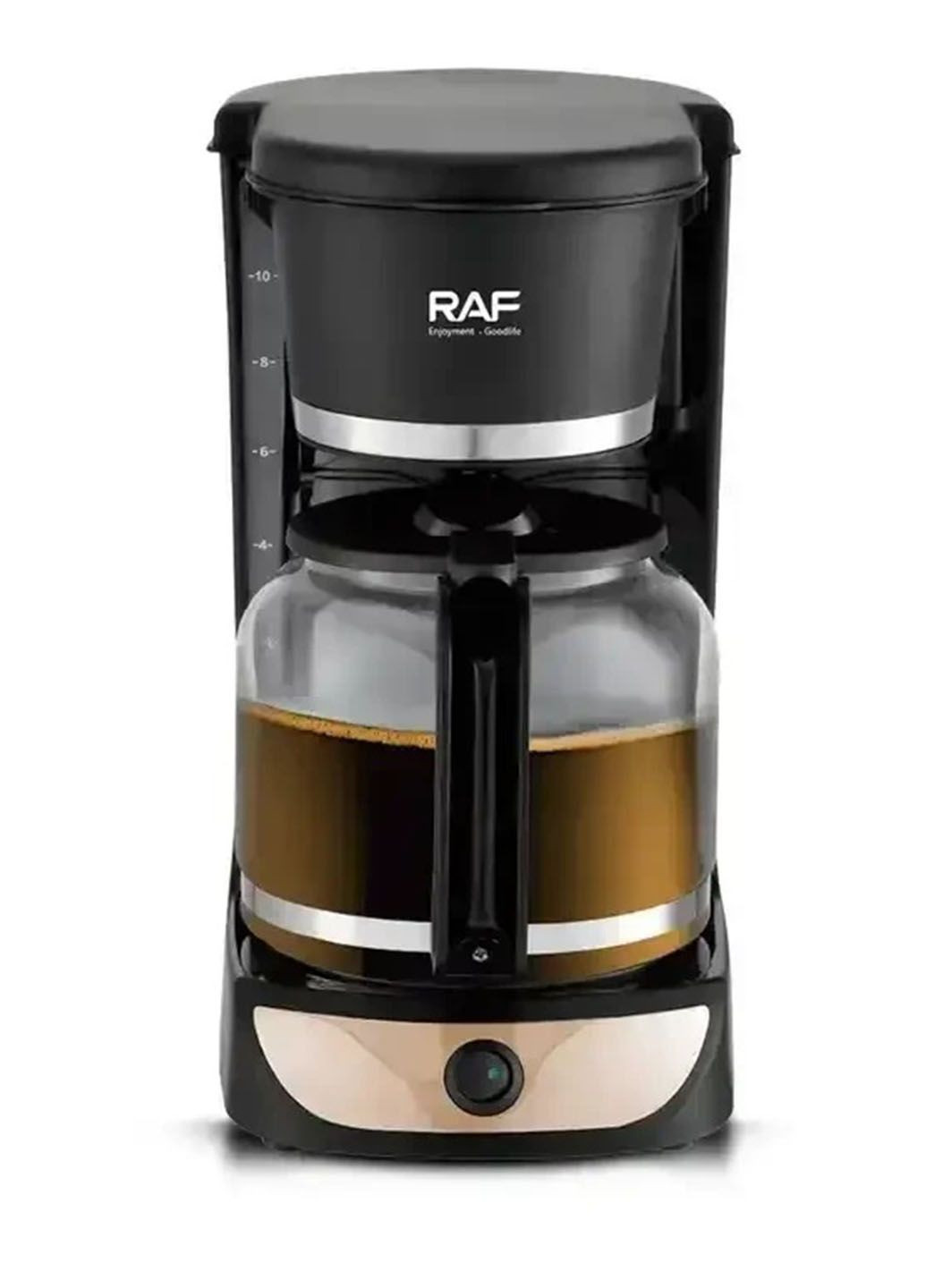 Сучасна крапельна кавоварка зі склянним кавником 1,3л 900 Вт RAF r139 (278315166)