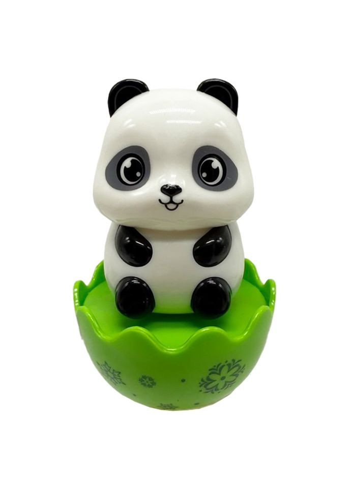 Дитяча неваляшка "Пандочка" 657-55(White-Black) 7,5 см, брязкальце Bambi (364847978)