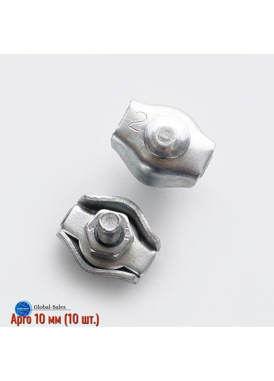 Затискач для троса 10 мм одинарний (CS-10) (10 шт.) Apro (356679110)