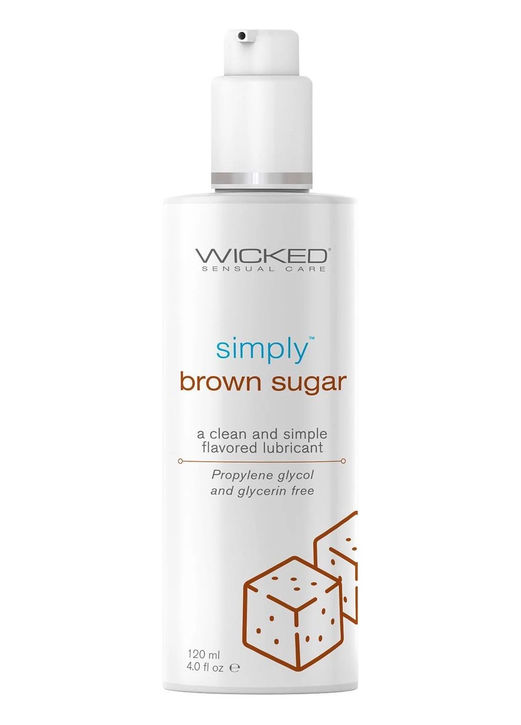 Лубрикант Wicked на водяной основе со вкусом коричневого сахара 120 ML Wicked Sensual Care (298936620)