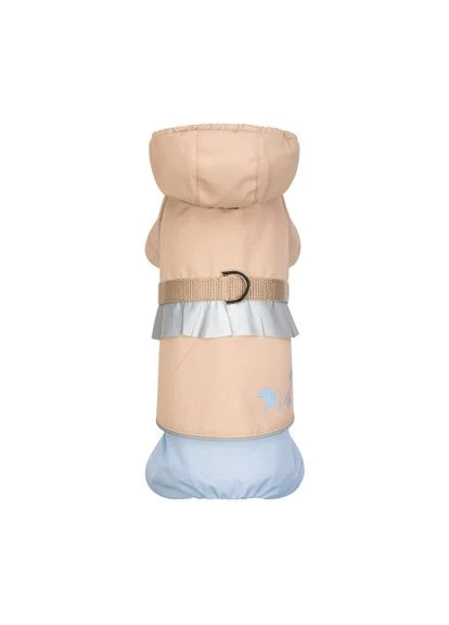 Дощовик Tina для дівчаток розмір XS2 бежевий/блакитний Pet Fashion (333020569)