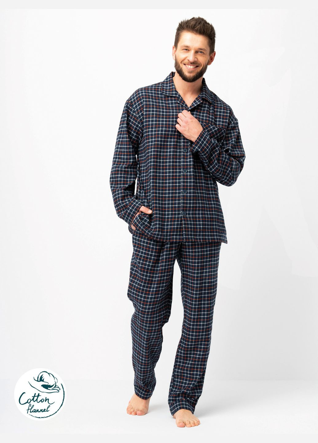 Теплая мужская пижама Key (347580888)