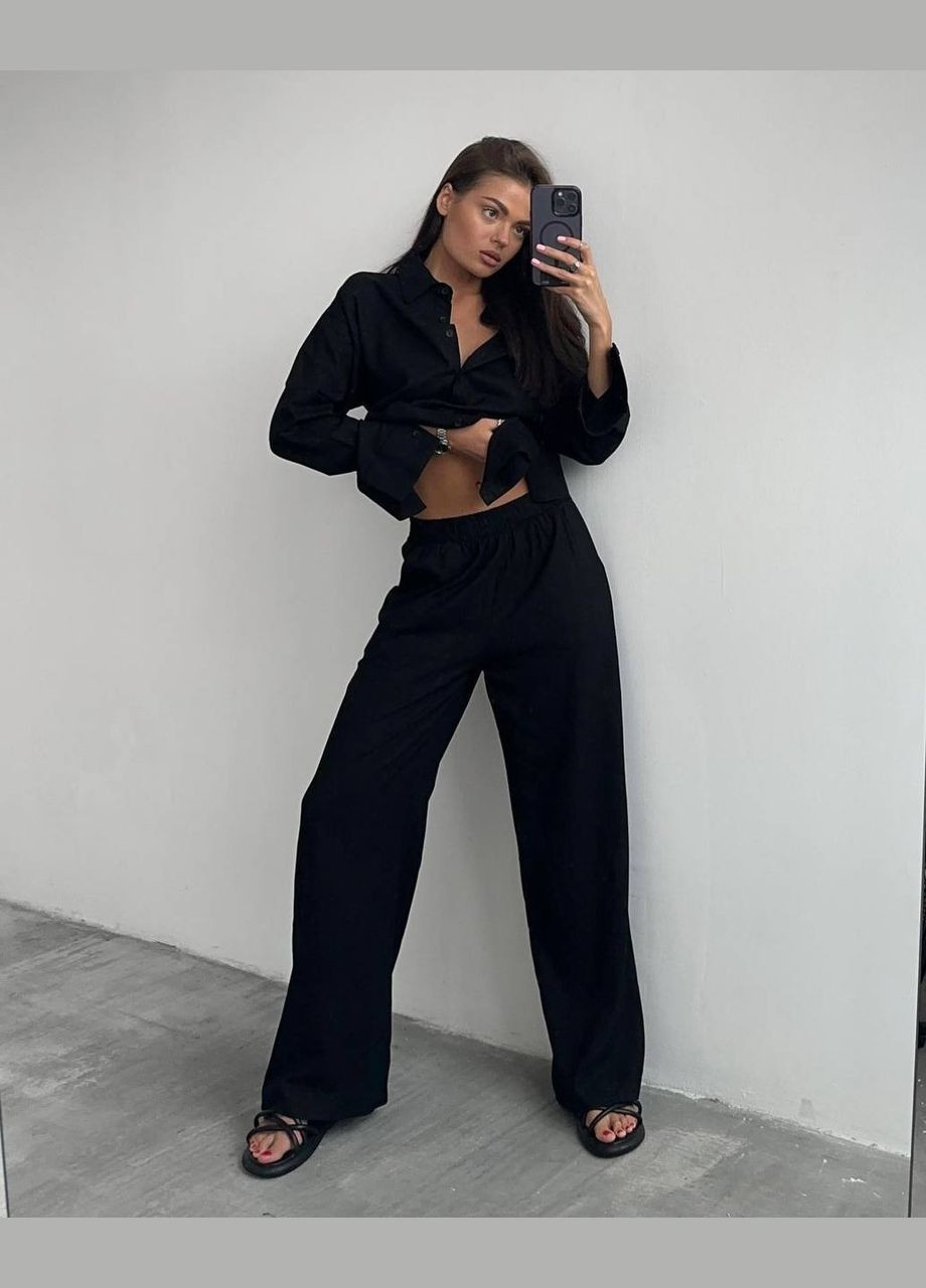 Женский черный костюм No Brand (340424198)