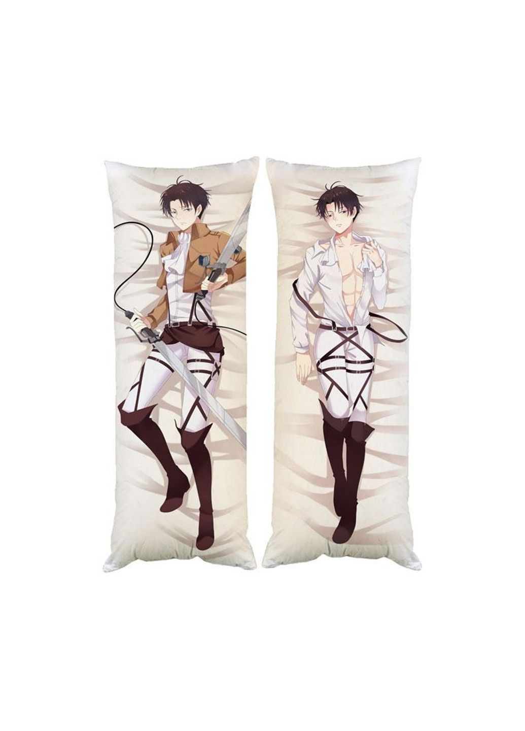 Дакімакура декоративна подушка для обіймання Атака Титанів Леві двостороння No Brand (328315769)