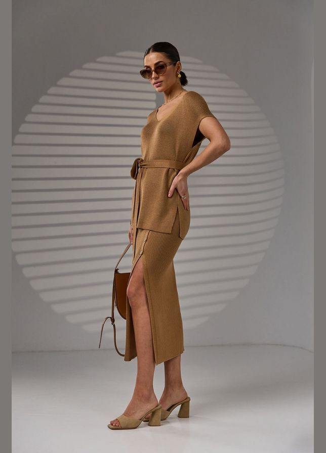 Жилет прямого кроя из хлопка и вискозы (2465) Triko Bakh - (334710548)