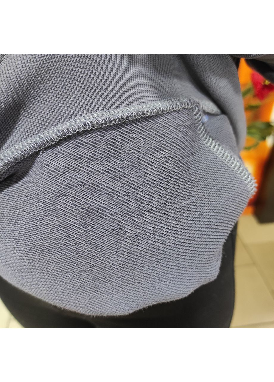 Толстовка женская замок трехнитка молния карманы капюшон XL черная AKSAN (354331997)