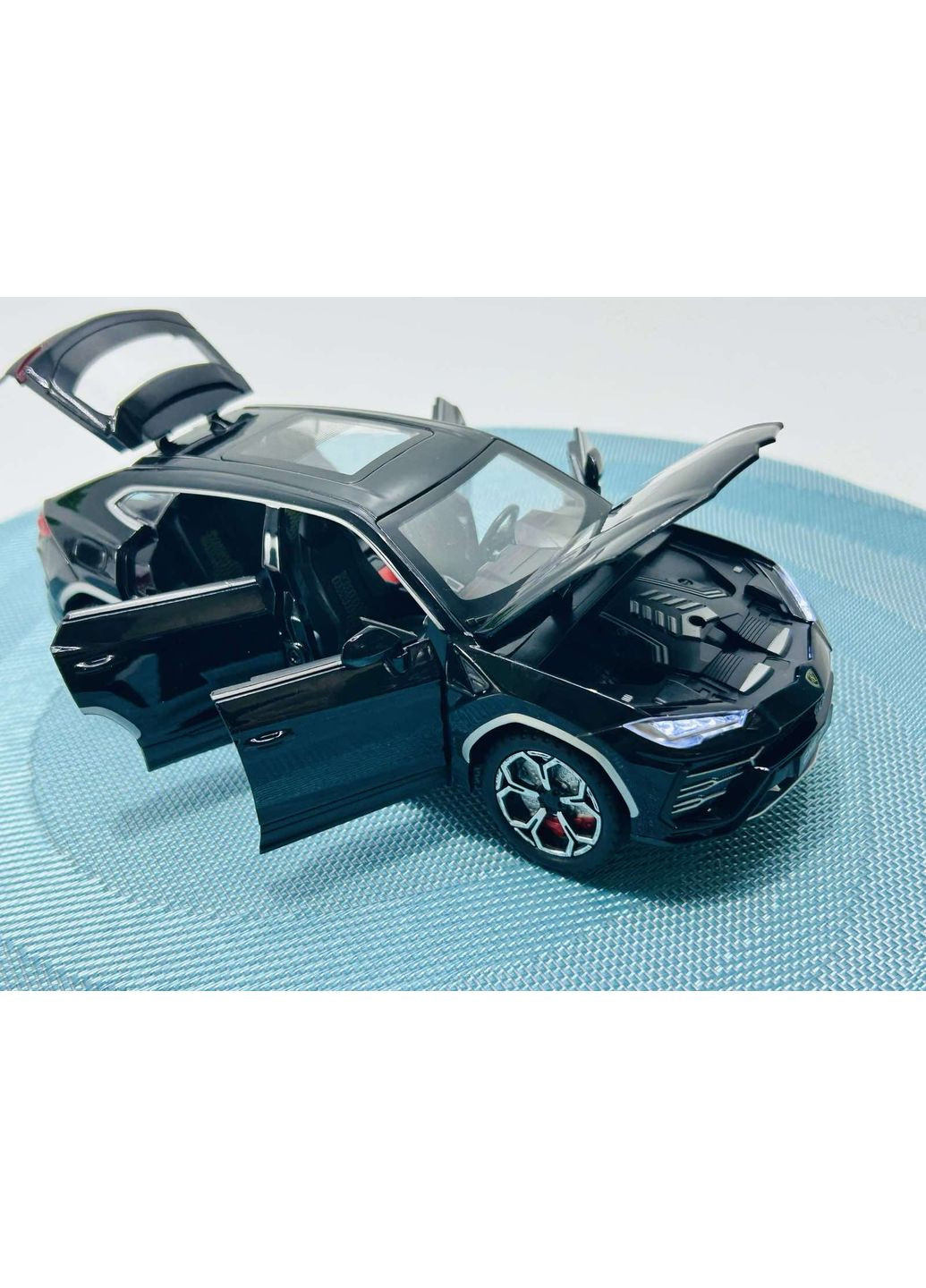 Машинка металлическая TK Union Lamborghini Urus инерционная открываются двери капот багажник 1:24 Черная (GT - 06441) TK Union Group (361205646)