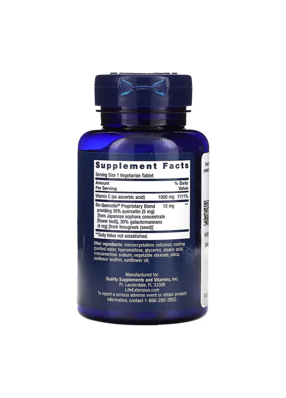 Vitamin C & Bio-Quercetin Phytosome - 60 vcaps Life Extension (369397832)