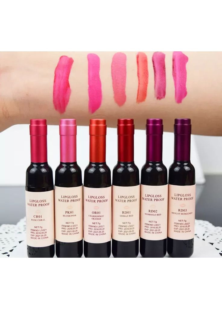 ХИТ-Тинт для губ ультрастойкий цвет, НЕ помада блеск, бальзам Вино RD03 Мерло бордовое Blush (366668602)