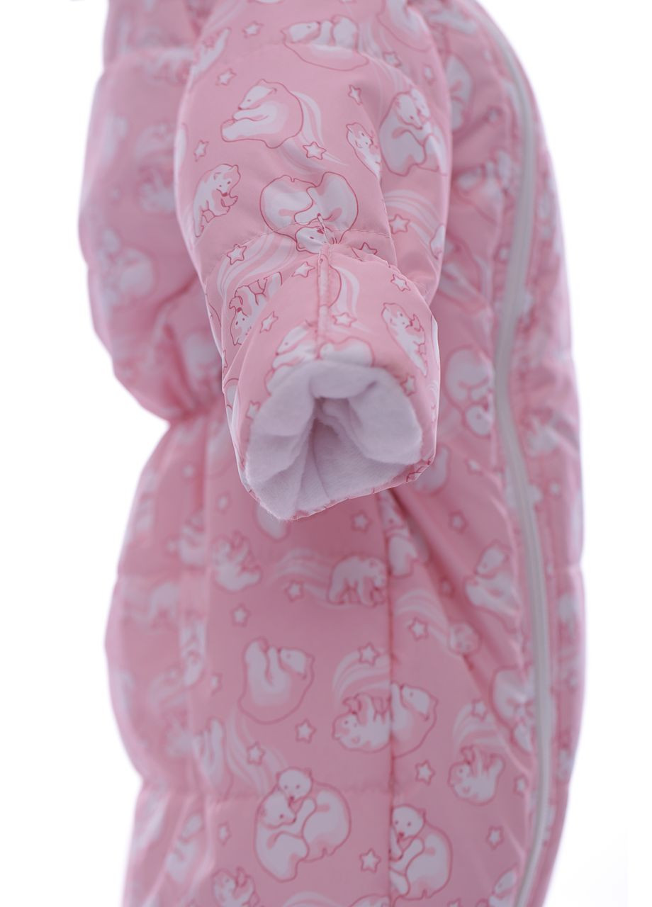 Конверт на флісі для дівчинки з Ведмедики персиково-рожевий 68 см (44909) BABYKROHA (297197562)