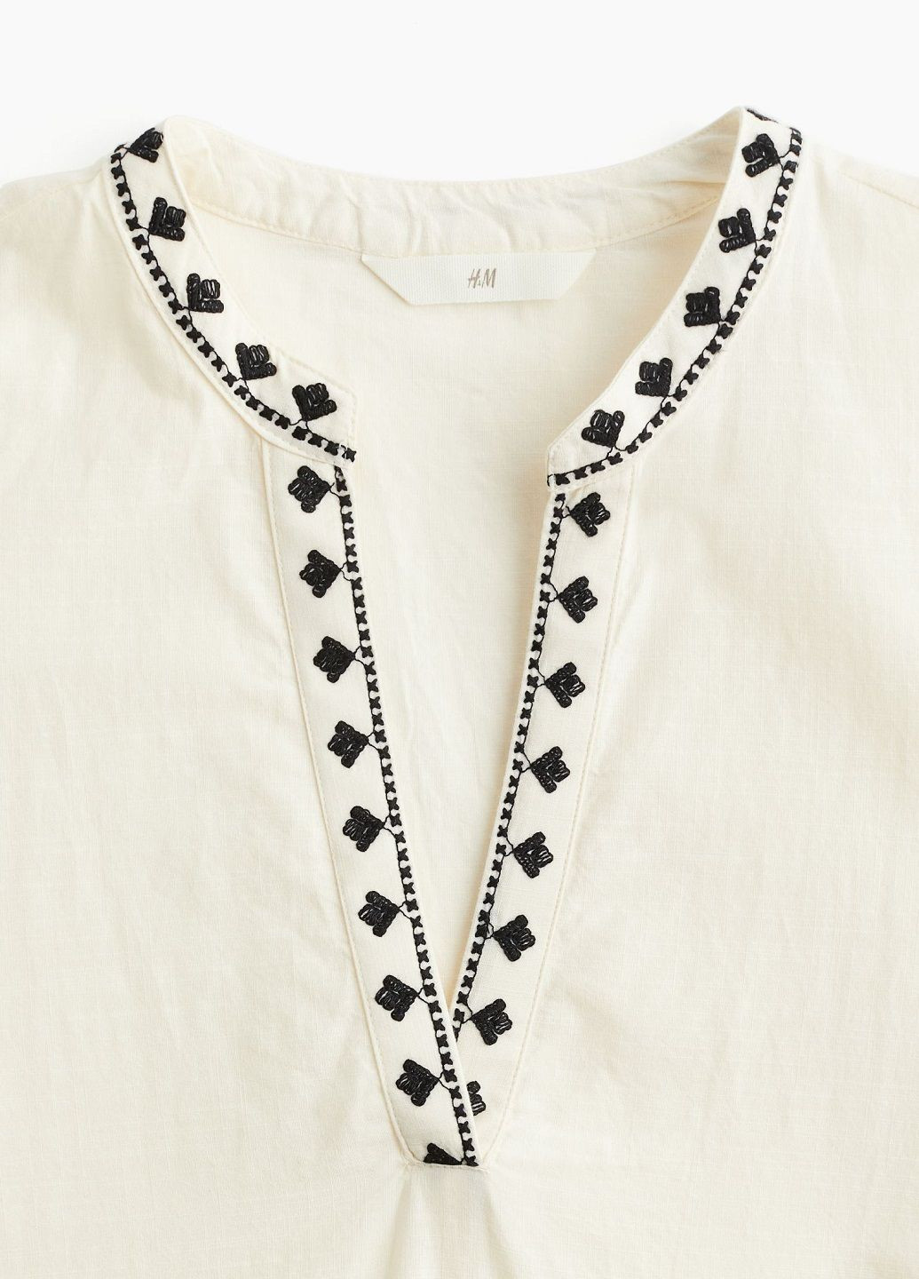 Молочна кежуал сукня H&M з орнаментом