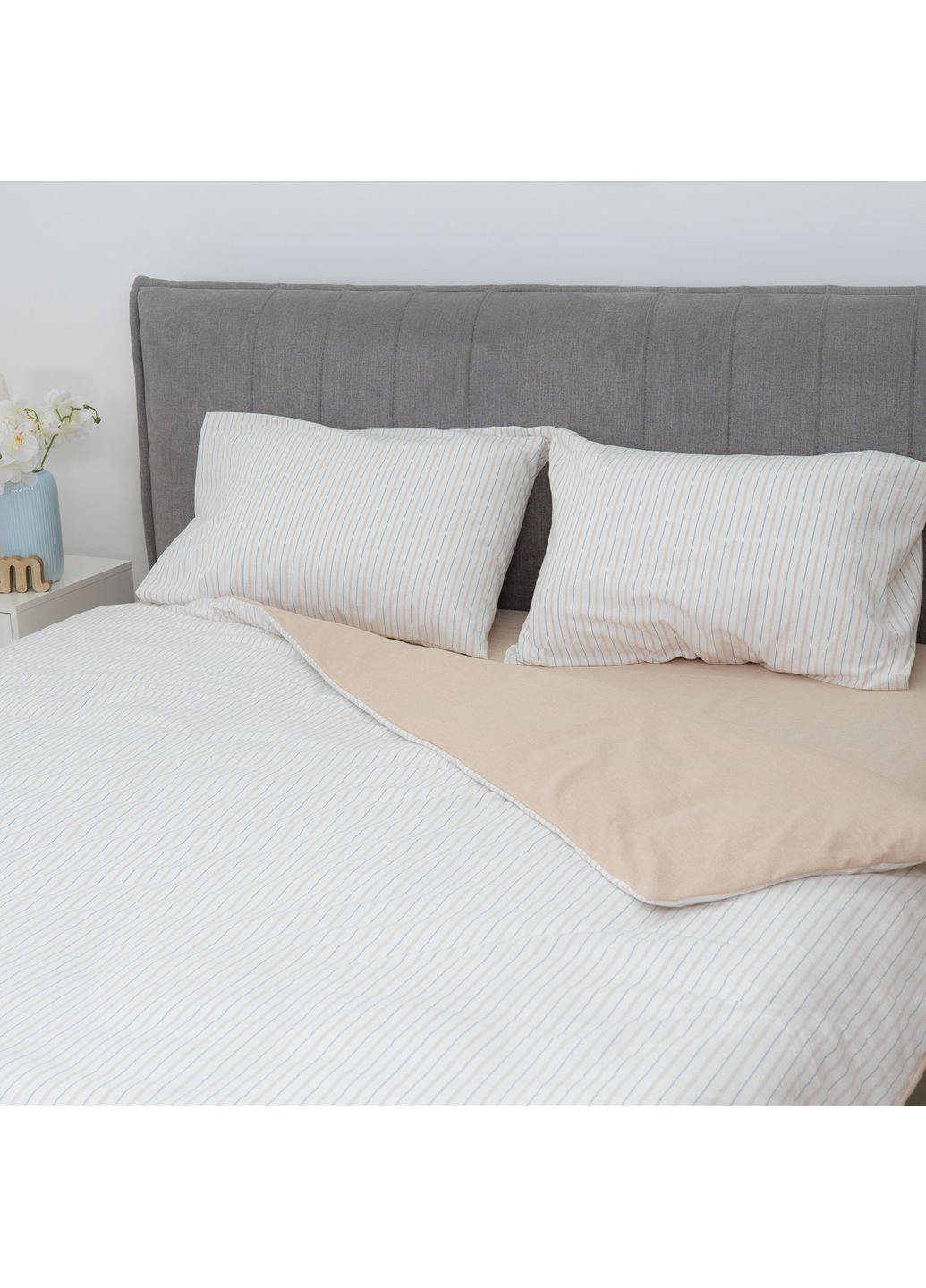 Комплект постельного белья Евро Вареный хлопок Wash Printed 03 Viluta (373034051)