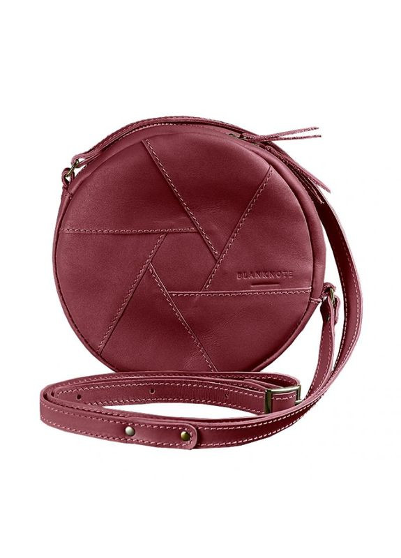 Шкіряна сумка жіноча через плече Бон-Бон бордова BlankNote (302007934)