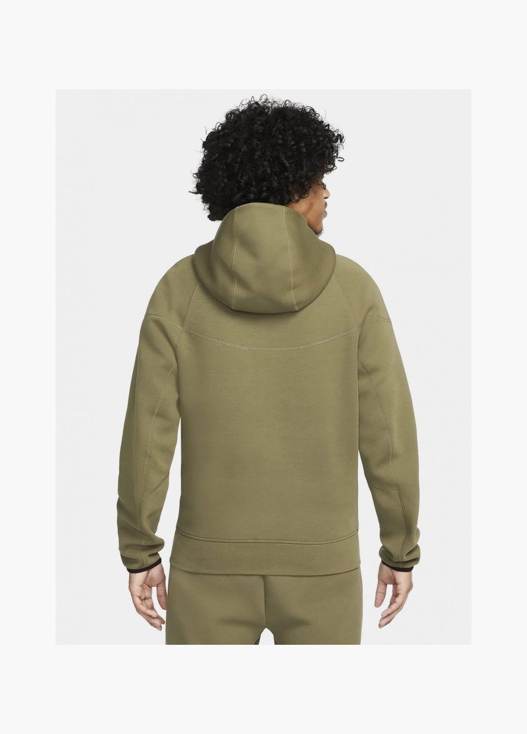 Толстовка чоловіча Tech Fleece Full-Zip Windrunner Hoodie Olive FB7921-222 Nike (326784057)
