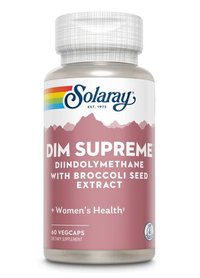 DIM комплекс (Дииндолилметан), DIM Supreme,, 60 капсул Solaray (351383962)