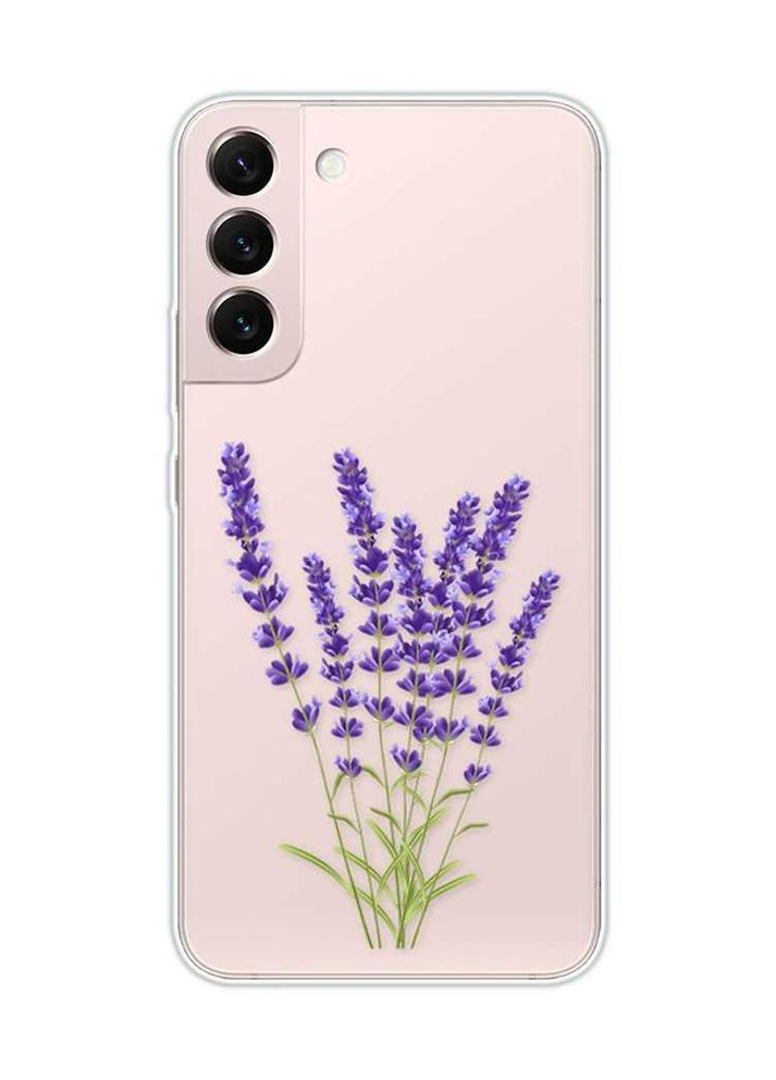 Прозрачный чехол на Samsung Galaxy S22:: Лаванда (принт 28) Creative (360709919)