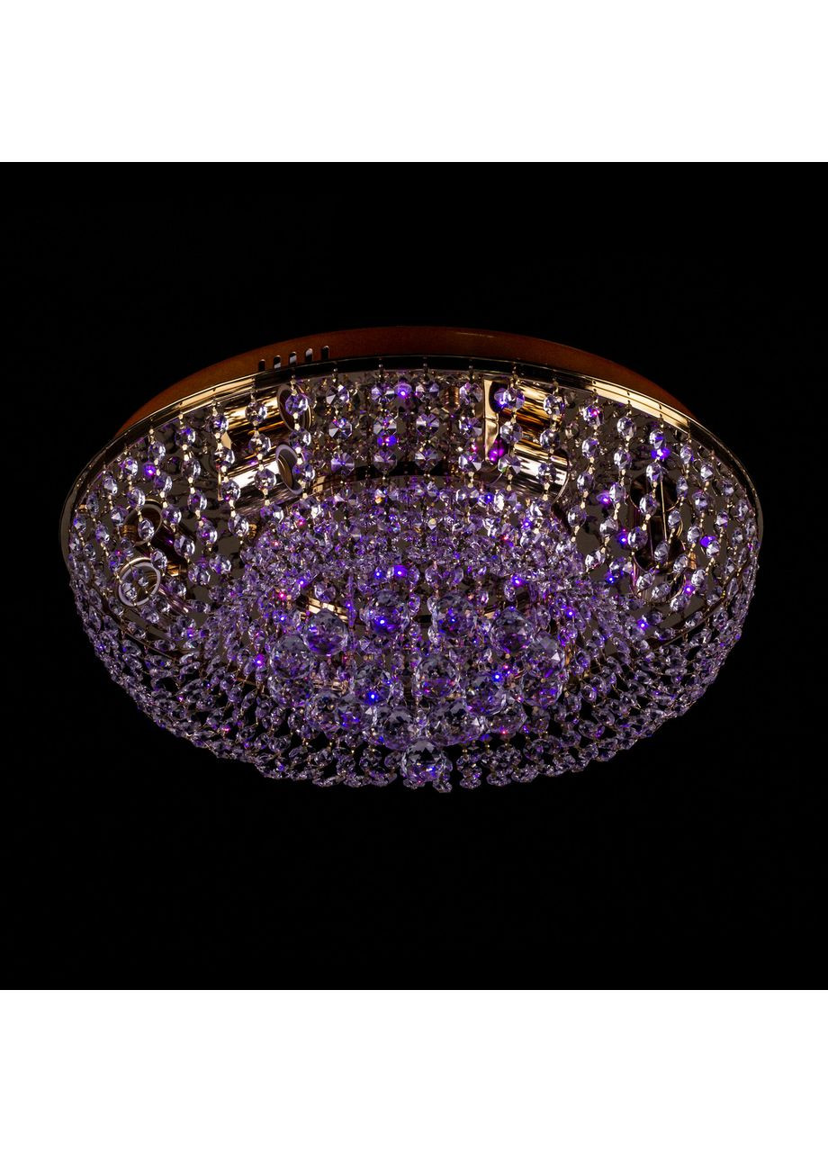 Хрустальная люстра с LED подсветкой на пульте управления на 6 лампочек (золото). E0966/6/FG No Brand (352229480)