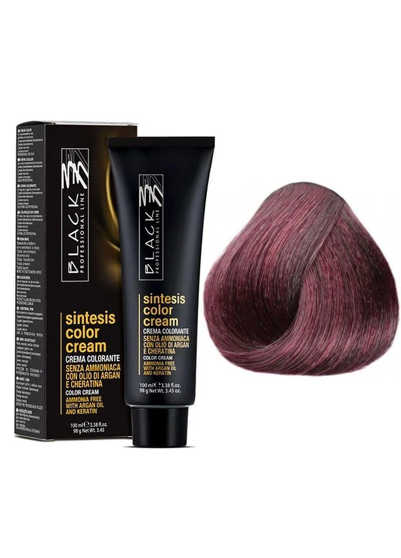Крем-фарба безаміачна 4.56 Божоле Sintesis Ammonia-Free Black, 100 мл Black Professional Line (396332631)