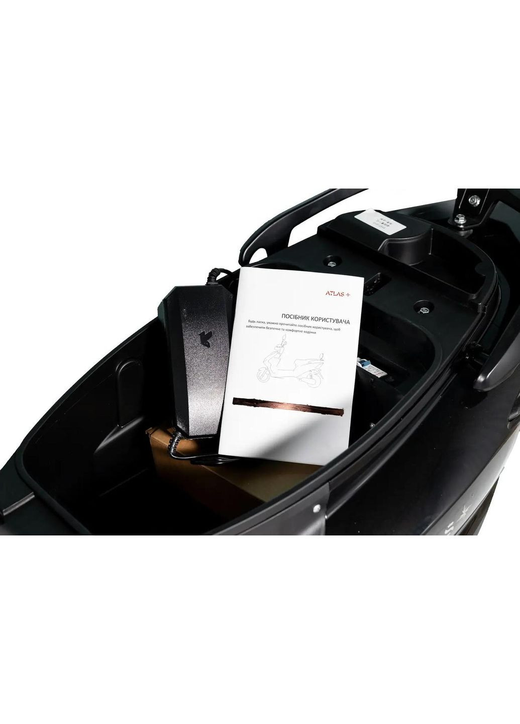 Електроскутер Journey Box 1500W, 72v, 20AH, Ø-10/16, 55 км/год, 80 км/з*ходу, Чорний Atlas (317343050)