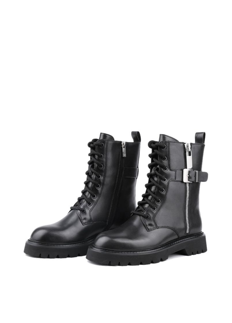 Жіночі Черевики A3281-W7100M Чорний Шкіра MIRATON (368527872)