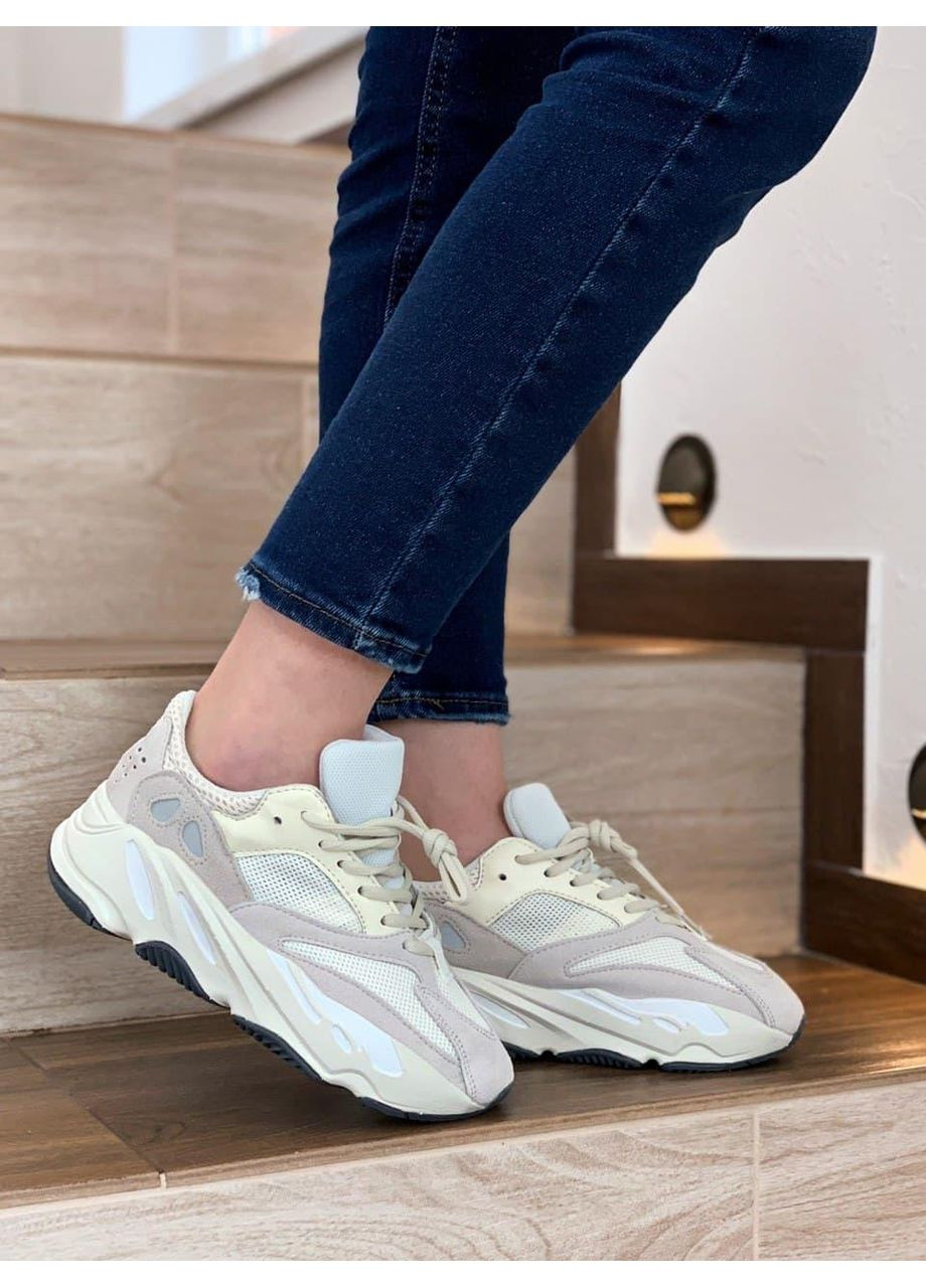 КРОСІВКИ ЖІНОЧІ ADIDAS YEEZY BOOST 700 V1 ANALOG АДІДАС ІЗІ БУСТ No Brand бежеві демісезони (369389804)