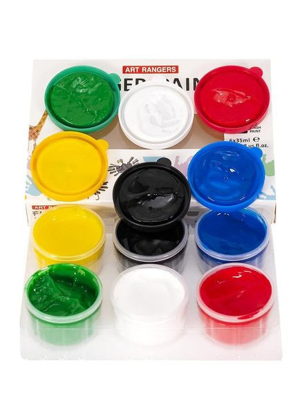 Пальчикові фарби 6 кольорів по 35 ml Art Rangers (322650422)