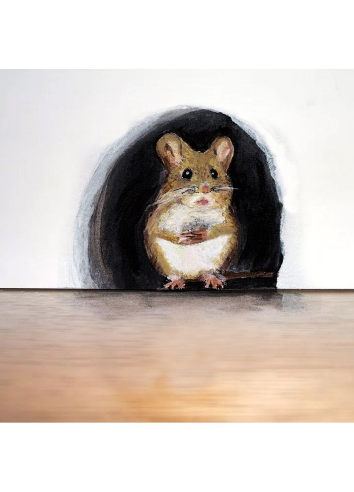 Наклейка 3D у спальню прикрасу на будь-яку поверхню XH2001 Мишеня UKC (367958521)