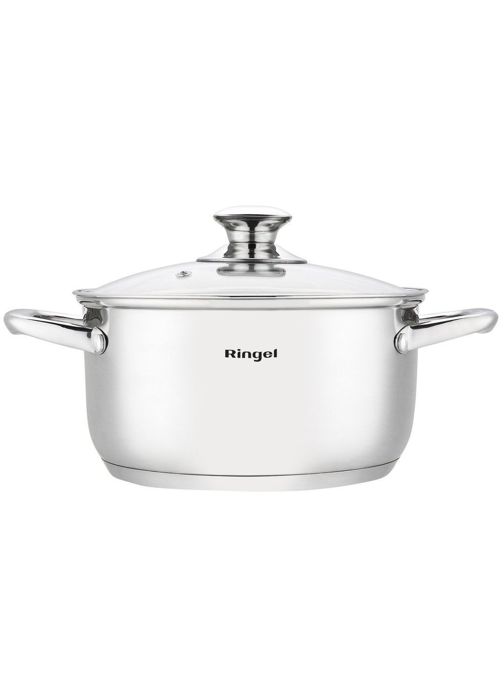 Кастрюля Grey line 24 см (5.5л) с крышкой нерж (RG-2022-24) Ringel (365275104)